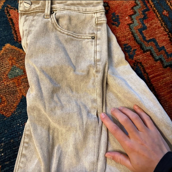 Driftwood Farrah Flare Floral Embroidered Jeans Gray Denim - Picture 7 of 7